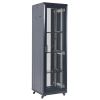Напольный шкаф 19" 42U 600×800, дверь перфорация, черный, RAL 9005 REXANT (04-4266-232)
