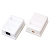 Розетка сетевая LAN, на стену, 1 гнездо 8Р8С (RJ-45), CAT 5e REXANT (06-0104-B)