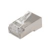 Разъем сетевой LAN на кабель, штекер 8Р8С (RJ-45), под обжим, в экране, 10шт. REXANT (06-0082-A10)