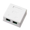 Рoзетка комбинированная внешняя, RJ-45(8P8C) + RJ-11(6P-4C), UTP REXANT (03-0120)