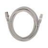 Патч-корд S/FTP, CAT 6A (10G), RJ45-RJ45, 28AWG, LSZH, серый, 3м REXANT (02-0390-3)