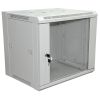 Шкаф настенный 19" 18U 600×450×964мм (ШxГxВ) - передняя дверь стекло, боковые стенки съемные (разобранный) RAL 7035 REXANT PRO (04-2204)