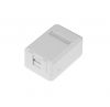 SUPRLAN Корпус розетки для одной вставки типа Keystone Jack, белая 10-0351