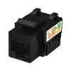 SUPRLAN Keystone Jack 8P8C (RJ-45), UTP, 5e. инструментальная заделка, черный 10-0344