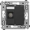 ДКС 4412503 Розетка TV одиночная в стену, Avanti, черный матовый