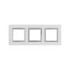 ДКС 4404836 Рамка из алюминия 3 поста (6 мод.), Avanti, серая ДКС 4404836 Рамка из алюминия 3 поста (6 мод.), Avanti, серая