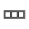 ДКС 4407856 Рамка из металла 3 поста (6 мод.), Avanti, графитовая ДКС 4407856 Рамка из металла 3 поста (6 мод.), Avanti, графитовая