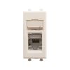 ДКС 4405361 Компьютерная розетка RJ-45 модульная, кат.5е экранированная, Avanti, ванильная дымка, 1 модуль