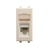 ДКС 4405461 Компьютерная розетка RJ-45 модульная, кат.5е, Avanti, ванильная дымка, 1 модуль ДКС 4405461 Компьютерная розетка RJ-45 модульная, кат.5е, Avanti, ванильная дымка, 1 модуль