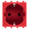 ДКС 4401002 Розетка модульная, 2P+E, с з/ш, Avanti, красный квадрат, 2 модуля ДКС 4401002 Розетка модульная, 2P+E, с з/ш, Avanti, красный квадрат, 2 модуля