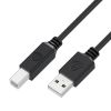 GCR Кабель 1.8m USB AM/BM, черный, 28/24 AWG, морозостойкий GCR-UPC5M-BB2S-1.8m