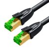 GCR PRO Патч-корд PROF прямой 0.15m, FTP медь кат.6, черный, экранированный, коннекторы 24K GOLD, Deluxe ethernet high speed 10 Гбит/с, RJ45, T56 GCR-53058