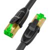 GCR PRO Патч-корд LSZH PROF кат.7 ethernet  0.15m F/FTP, RJ45, CU, 28 AWG, черный, литой, экранированные коннекторы, T568B GCR-52979