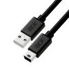 GCR Кабель 0.75m USB 2.0, AM/mini, черный, 28/24 AWG, морозостойкий GCR-UM2M5P-BB2S-0.75m