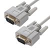 GCR Кабель 4.0m RS-232, 9M/9M  Premium серый 30 AWG GCR-DB9CM2M-4m