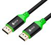 GCR Кабель 1.5m DisplayPort v1.2, черный, AL case, зеленый ПВХ, 28/28 AWG GCR-54436