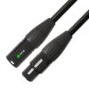 GCR Кабель 1.5m микрофонный XLR M / XLR F, черный, AL case GCR-53353