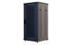 Шкаф телекоммуникационный напольный 19", 24U(800x1000), ШТ-НП-М-24U-800-1000-С-Ч, передняя дверь стекло, черный ССД 130411-01224