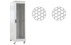 Шкаф телекоммуникационный напольный 19",33U(800x1000), ШТ-НП-33U-800-1000-ПП, передняя и задняя дверь перфорированная ССД 130411-00781
