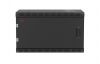 Шкаф телекоммуникационный настенный разборный черный 19”,6U(600x650), ШТ-НСр-6U-600-650-М-Ч дверь металл ССД 130411-01833