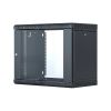 Шкаф телекоммуникационный настенный разборный со съемными боковыми стенками 19”,9U(600x550), ШТ-НСрМ-9U-600-550-С-Ч дверь стекло черный 130411-02710