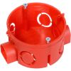 Коробка установочная 80-0500С безгалогенная (HF) 68х42 с саморезами (224шт/кор) Промрукав 80-0500С