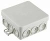 Коробка монтажная, огнестойкая, без галогена Коробка JBL085 85х85х38, 12 вых., 6P (0,15...2,5мм²) се