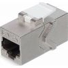 Адаптер проходной формата Keystone, Jack RJ-45(8P8C), FTP, CAT 6a REXANT PRO (02-0110)