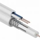  - REXANT Кабель Видеонаблюдения D=5мм +2*0.5мм 100м белый (ККСВ) (01-4001)