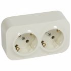  - Legrand Quteo Беж Розетка 2-я с/з (782263)