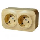 Legrand Quteo Сосна Розетка 2-я с/з (782293)  - Legrand Quteo Сосна Розетка 2-я с/з (782293)