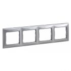  - Legrand Valena Алюминий Рамка 4-ая гориз (770154)