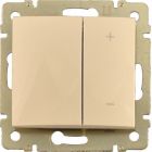  - Legrand Valena Крем Светорегулятор нажимной 40-600W для л/н и обмоточных т-ров (774174)
