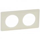  - Legrand Celiane2 Слоновая кость глянец Рамка 2-я (2+2 мод) (066622)