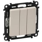  - Legrand Valena LIFE DIY Слоновая кость Выключатель 3-клавишный 10А 250В (752503)