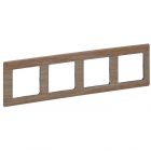  - Legrand Valena LIFE Светлое дерево Рамка 4-ая (754184)