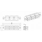  - Hyperline FO-FPM-W120H32-6DSC-BL