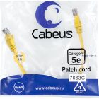  - Cabeus PC-UTP-RJ45-Cat.5e-0.3m-YL-LSZH