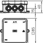 Коробка распределительная без клемм. колодки A11 свет. сер. OBO 2000342 - Коробка распределительная без клемм. колодки A11 свет. сер. OBO 2000342
