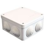 Коробка распределительная ОП 105х105х56мм IP54 7 выходов 4 гермоввода крышка на винтах бел. Epplast 110041 - Коробка распределительная ОП 105х105х56мм IP54 7 выходов 4 гермоввода крышка на винтах бел. Epplast 110041