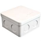 Коробка распределительная ОП 105х105х56мм IP54 7 выходов без гермовводов крышка защелкивающаяся бел. Epplast 105031 - Коробка распределительная ОП 105х105х56мм IP54 7 выходов без гермовводов крышка защелкивающаяся бел. Epplast 105031