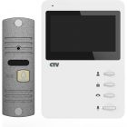  - CTV-DP1400N (Белый монитор + панель серебро)