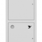 НПО Пульс ШП-К-Пульс-320-21 ВЗБ правый, для двух рукавов, встраиваемый, закрытый, белый 5501010400107 - НПО Пульс ШП-К-Пульс-320-21 ВЗБ правый, для двух рукавов, встраиваемый, закрытый, белый 5501010400107