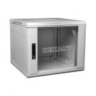 Настенный шкаф 19" 12U 600×600, дверь сплошное стекло, серый, RAL 7035 REXANT (04-1266-111) - Настенный шкаф 19" 12U 600×600, дверь сплошное стекло, серый, RAL 7035 REXANT (04-1266-111)