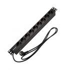 Блок распределения питания для 19" шкафов, горизонтальный, 9 розеток СЕЕ 7/4, 16A, без выкл, алюм корп, шнур 2м, вилка СЕЕ 7/7 REXANT (04-0105-1) - Блок распределения питания для 19" шкафов, горизонтальный, 9 розеток СЕЕ 7/4, 16A, без выкл, алюм корп, шнур 2м, вилка СЕЕ 7/7 REXANT (04-0105-1)