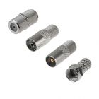  - Набор антенный №10 кабель RG-6U 5м, штекер F (4шт), бочка (1шт), переходник гн F – шт TV (2шт), переходник гн F – гн TV (1шт) пленка REXANT (06-3089)