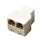  - Двойник телефонный RJ-14 (6P4C) (гнездо - 2 гнезда) REXANT (03-0032)