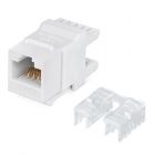 - Модуль Keystone Jack RJ-45(8P8C), UTP неэкранированный, CAT 6, тип 180 градусов, белый REXANT PRO (02-0250)