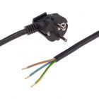  - Шнур электрический с вилкой ПВС 3х1,5 мм² 2м черный REXANT (11-1328)