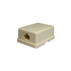 SUPRLAN Компьютерная розетка 6P4C (RJ-11) 1 порт (белая) 10-0305 - SUPRLAN Компьютерная розетка 6P4C (RJ-11) 1 порт (белая) 10-0305